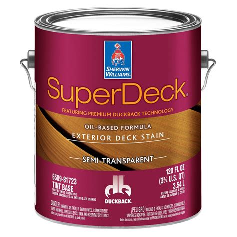 Sherwin Williams Superdeck Exterior Oil Based Semi Transparent Stain