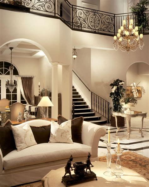 Classic Stairs In Living Room Home Luxury Homes