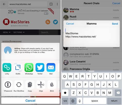 Whatsapp Adds Ios 8 Share Extension Macstories