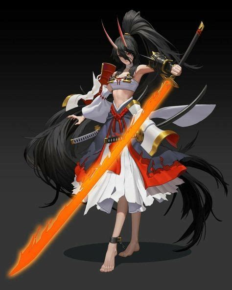 68 Best Demon Sword Maiden Ideas Female Samurai Samurai Art
