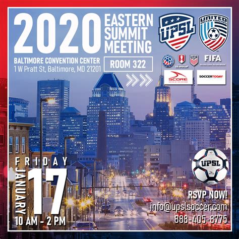Upsl Announces Eastern Summit Meeting 2020 At Baltimore Convention