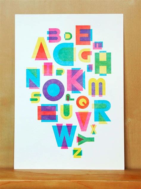 Abcdefghijklmnopqrstuvwxyz Alphabet Poster Typography Inspiration