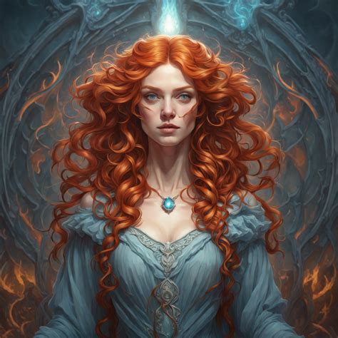 Redhead Sorceress By Ai Art Phoenix On Deviantart