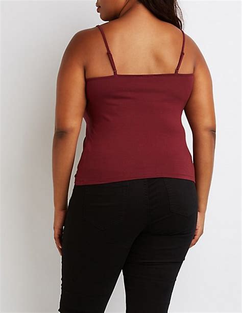 Plus Size Strappy Cami Tank Top Charlotte Russe