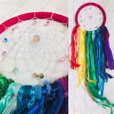 Rainbow Dreamcatcher Wall Hanging Etsy In 2021 Dream Catcher Dream