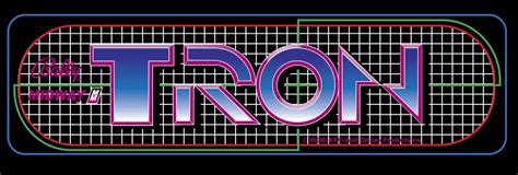 Tron Dedicated Arcade Marquee 23 X 775 Arcade Marquee Dot Com