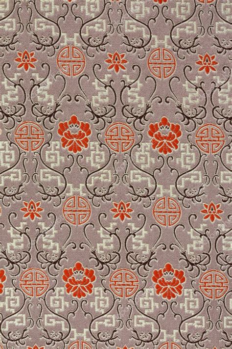 Oriental Silk Fabric Pattern — Stock Photo © Yulan 37711707