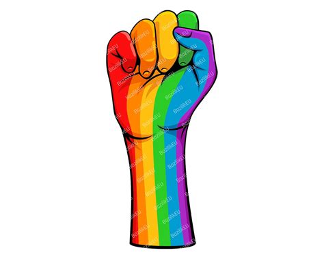 Lgbtq Pride Svg Motivational Gay Fist Etsy