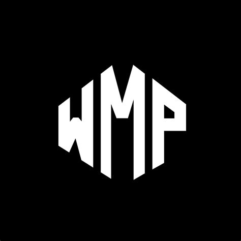 Diseño De Logotipo De Letra Wmp Con Forma De Polígono Diseño De