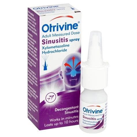 Otrivine Adult Measured Dose Sinusitis Nasal Spray 10ml Cunninghams