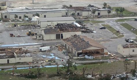Usaf Tyndall Air Force Base Took A Direct Hit From Hurricane Michael