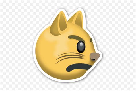 Grumpy Cat Emoji Sticker Whatsapp Emoji Stickers Png Catcat Emoticon