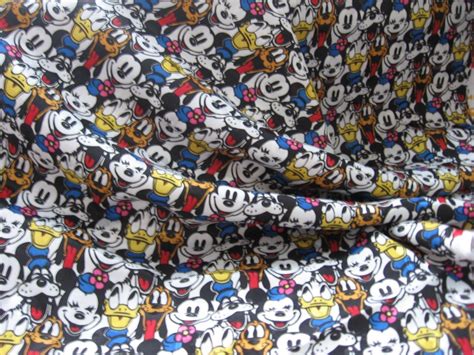 Vintage Disney Characters Fabric By Fancifun On Etsy