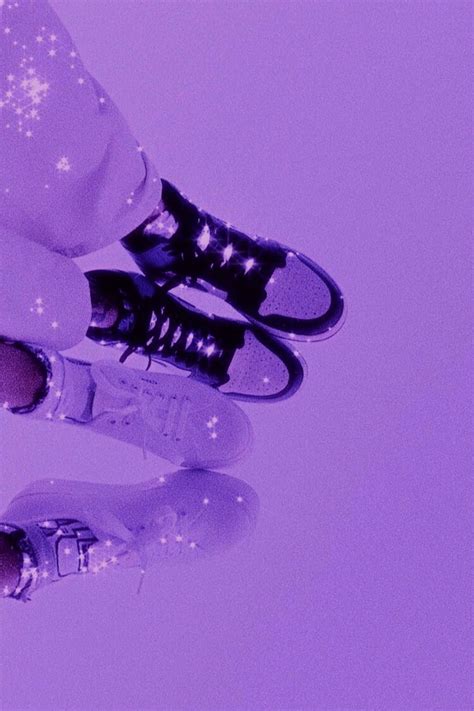 Download Cute Purple Aesthetic Shoes Portrait Wallpaper