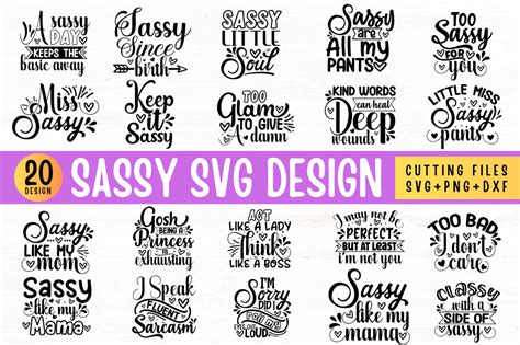 Sassy Svg Design Sassy Svg Bundle Graphic By Tinyactionshop · Creative Fabrica