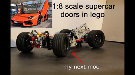 Lego Technic Scissor Door Moc For A Supercar Instructions Youtube