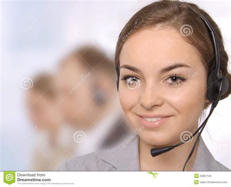 Portrait of Customer Service Representatives Stock Photo - Image of ...