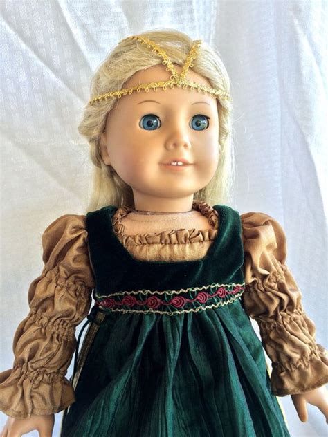 renaissance medieval dress gown for american girl 18 inch doll etsy medieval dress gowns