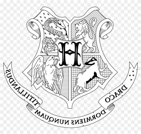 Harry Potter Gryffindor Crest Coloring Pages