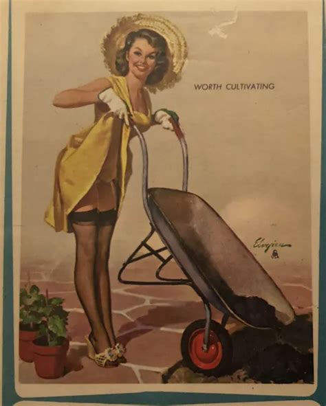 vintage pin up art promo pocket notepad gil elvgren “worth cultivating” 3 74 picclick