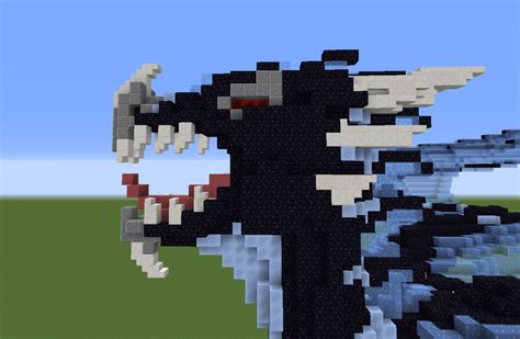 Large Blue Obsidian Dragon Downloadable Minecraft Map