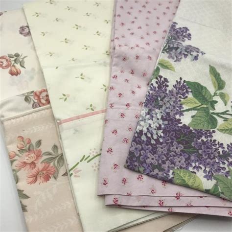 Spreads, imported from japan, are woven of 60% rayon and 40% cotton. Vintage Percale Pillowcase Set of 4 Floral Pillowcases ...