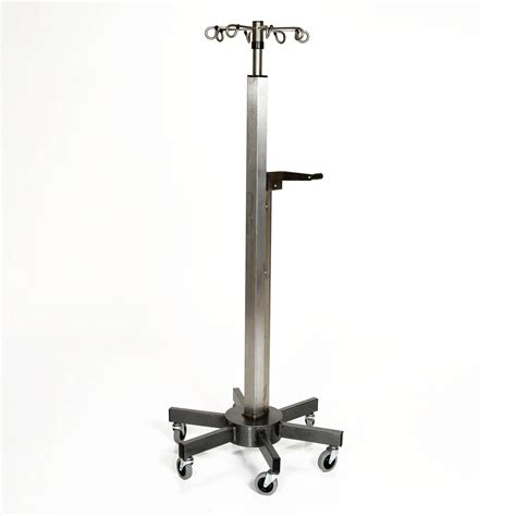 Ss Lift Assist Iv Pole With 4 8 Or 28 Hook By Mid Central Medical