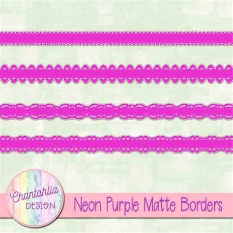 Free Neon Purple Matte Borders