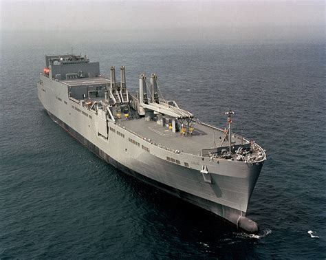 Vehicle Cargo Ship Usns Charlton T Akr 314 On Sea Trials 2000