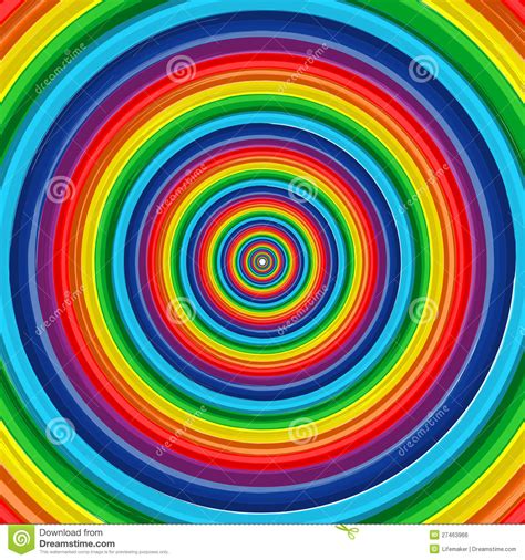 Art Rainbow Circle Abstract Vector Background 10 Stock Vector