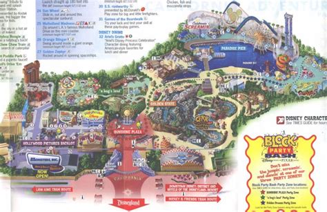 Theme Park Brochures Disneys California Adventure Theme Park