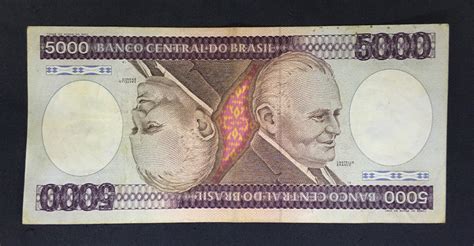 C 166 CÉdula 5000 Cruzeiros 1981 Banco Central Do Brasil Cmb