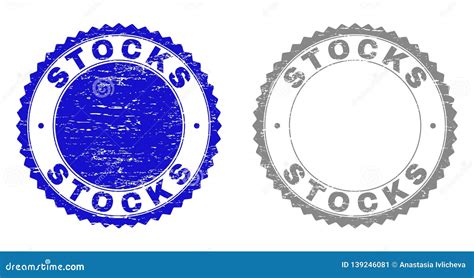 Grunge Stocks Scratched Stamps Stock Vector Illustration Of Texture