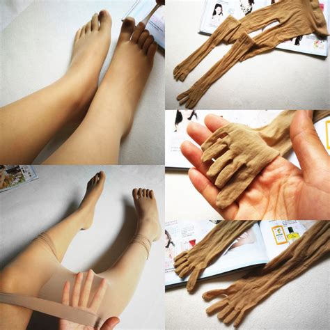 Seamless 5 Fingers Separate Toe Pantyhose Crotchcrotchless Tights