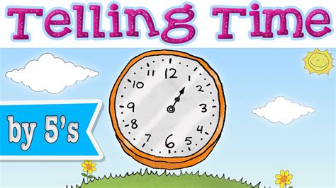 Telling Time With Minutes Learning Chant For Kids Youtube