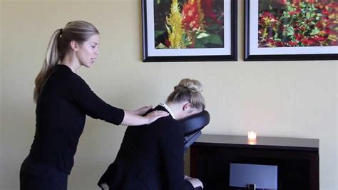 how to give a chair massage youtube
