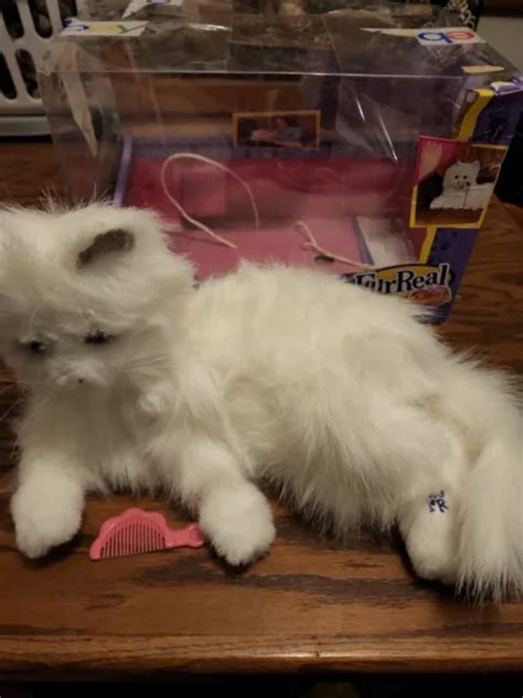 Fur Real Friends Lulu My Cuddlin Kitty Cat White Interactive Toy Plush