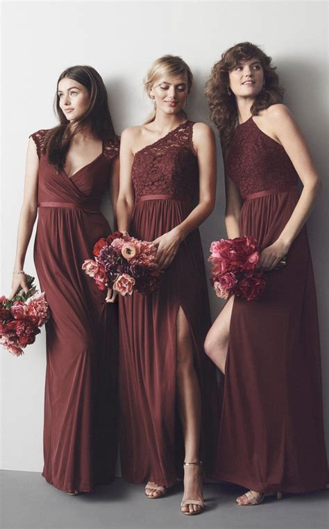 Burgundy Bridesmaid Dresses Types Ideas And Styles