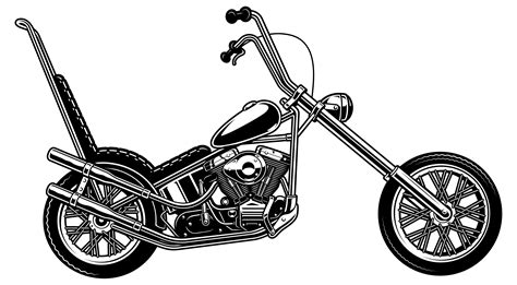 Classic American Motorcycle On White Background 539081 Vector Art At
