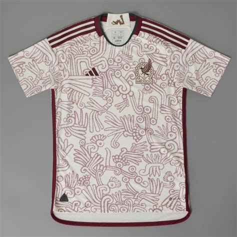 Adidas Mexico 22 Away Authentic Jersey Beige Mens Soccer Adidas Us