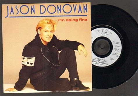 Jason Donovan Im Doing Fine 7 Inch Vinyl 45 Uk Pwl 80s 90s