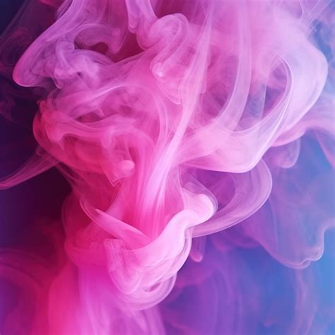 Premium Ai Image Colorful Smoke On Abstract Background