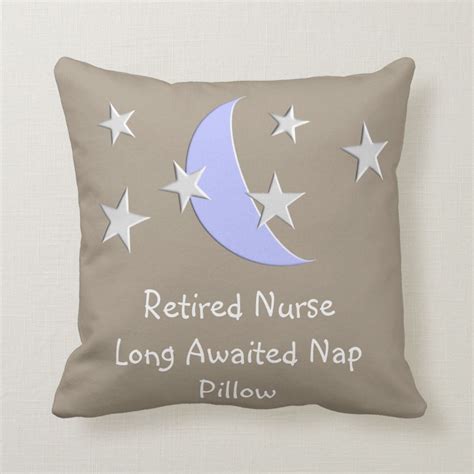 Retired Nurse Nap Pillow Nurse Retirement Ts Nurse Ts Pillows