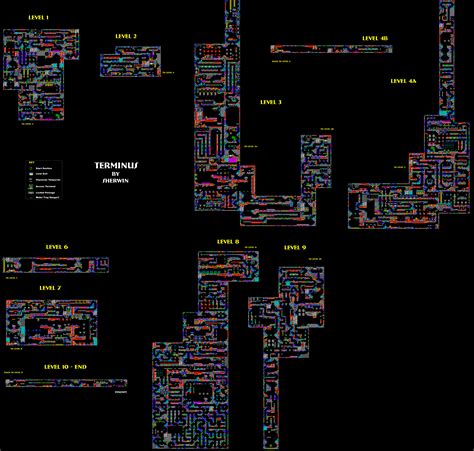 Zx Spectrum Games Terminus The Prison Planet Mapa