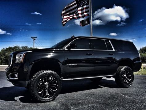 2016 Gmc Yukon Blackblack Custom Lifted Slt 22 Fuel Trucks 2016