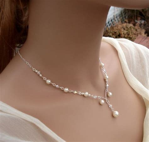 Elegant Bridal Jewelry Set Wired Crystal Cream Ivory Pearl Quartz