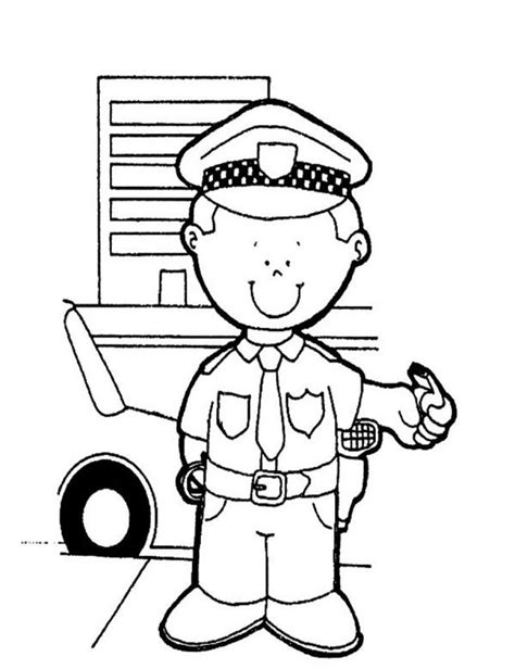 Printable Policeman Coloring Pages Pdf Cars