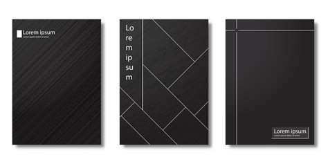 Minimal Black And White Cover Set 1228345 Vector Art At Vecteezy
