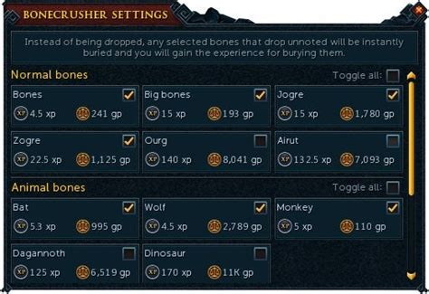 Question Why Does The Bonecrusher Menu Have Gp Amounts Does It Cost