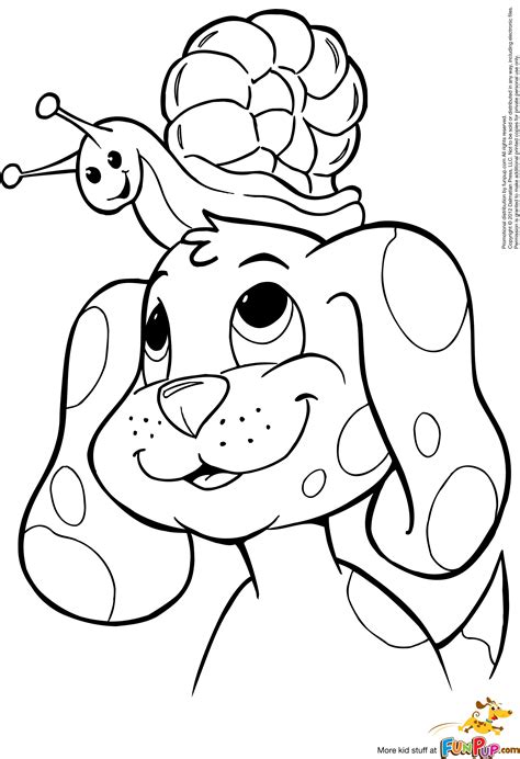 Easy Puppy Coloring Pages At Free
